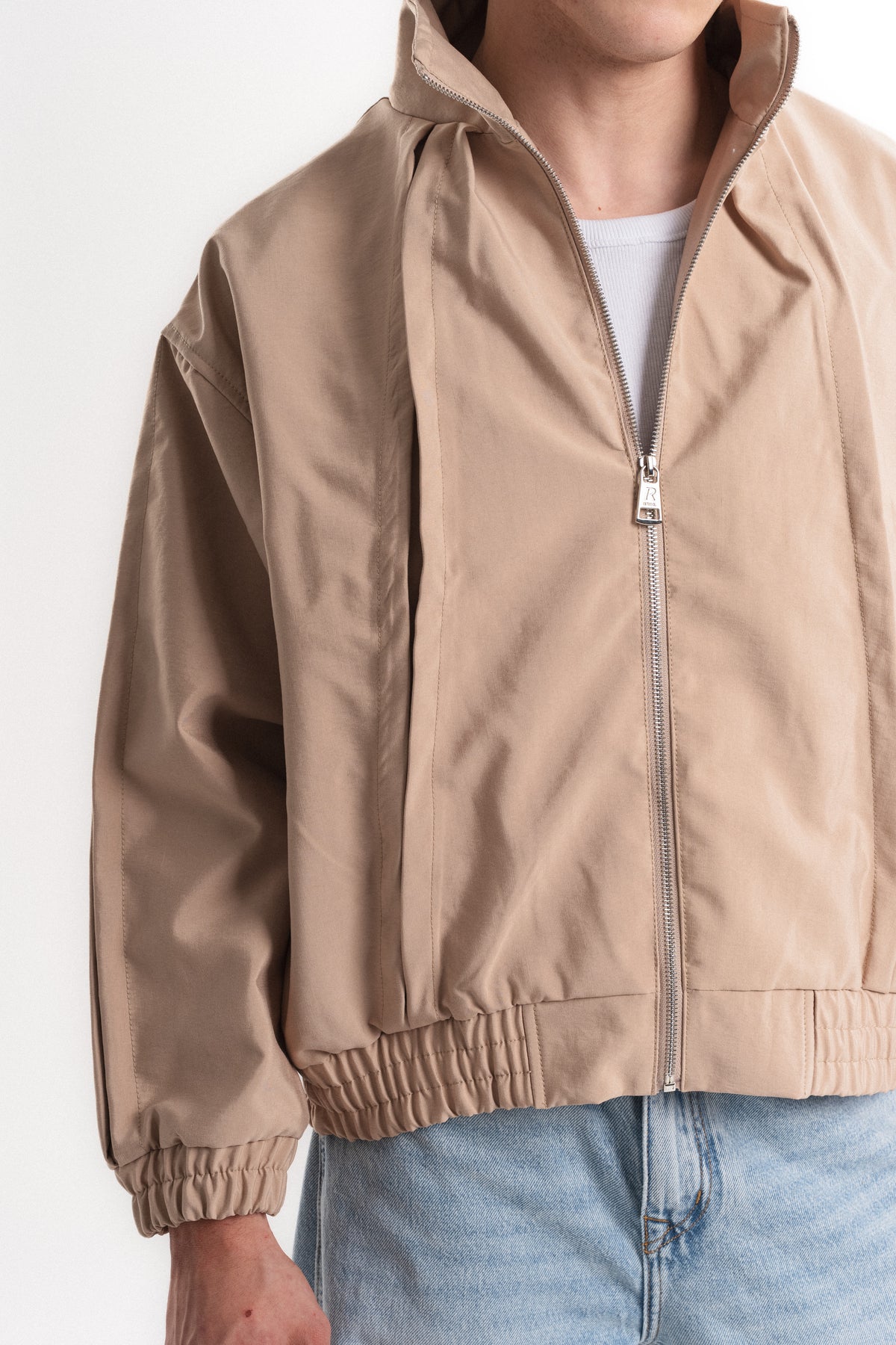 Massimo Oversize Mevsimlik Mont - Bej