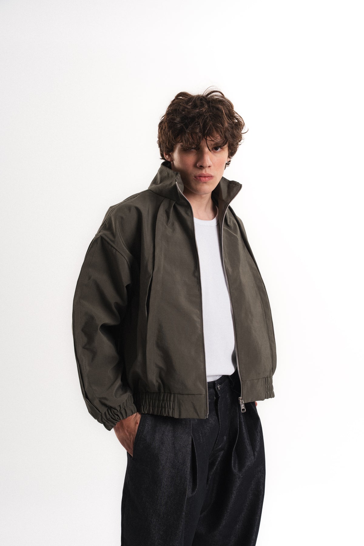 Massimo Oversize Mevsimlik Mont - Haki