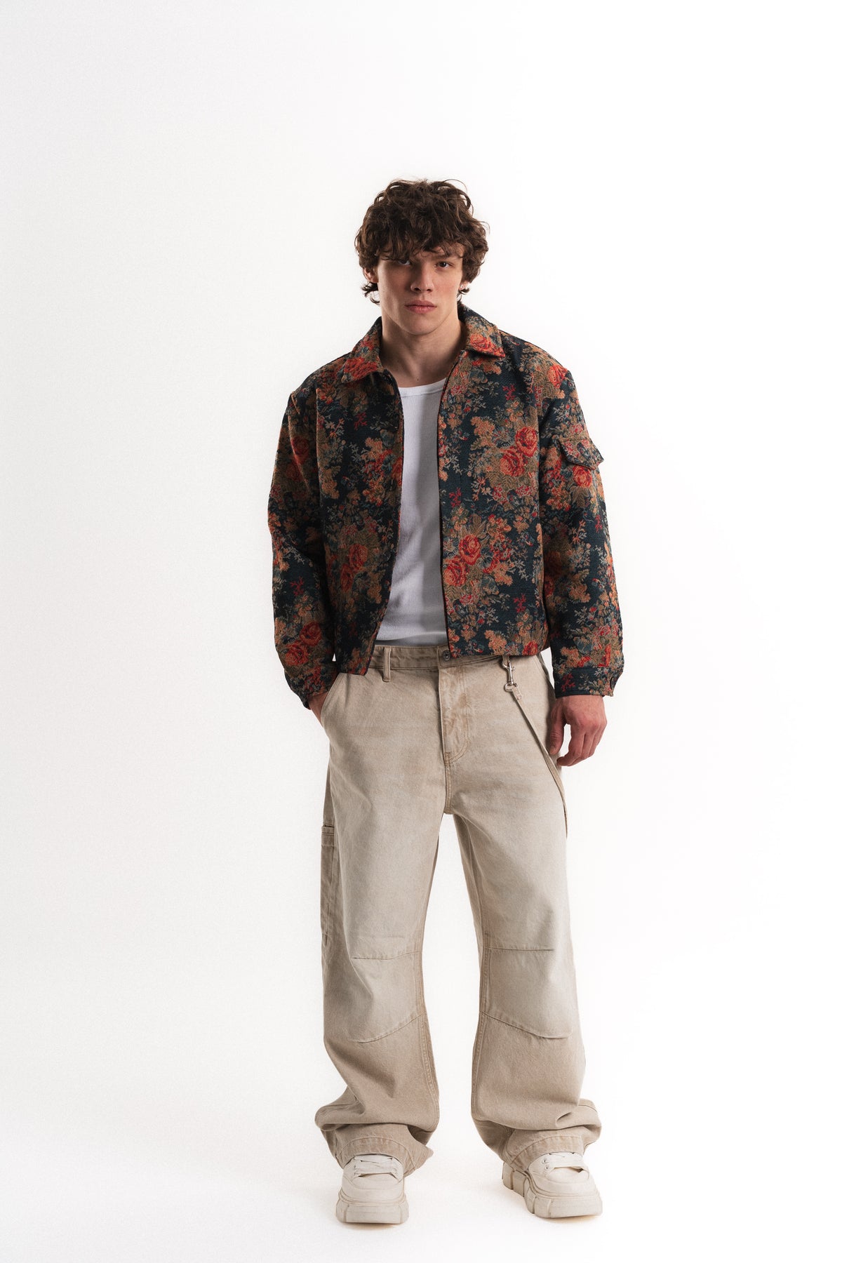 Massimo Oversize Crop Mevsimlik Mont - Çok Renkli
