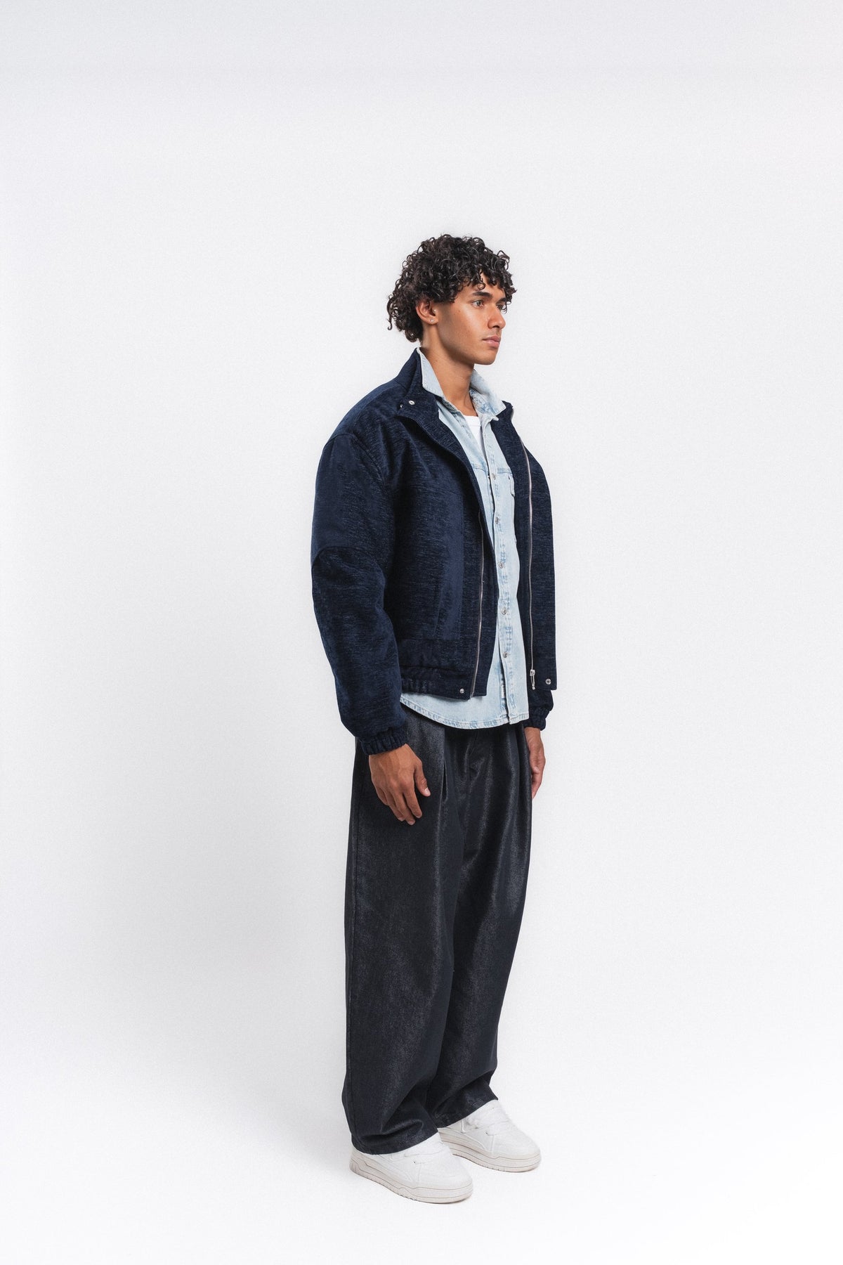 Velour Kadife Mont Lacivert ürün görseli 11