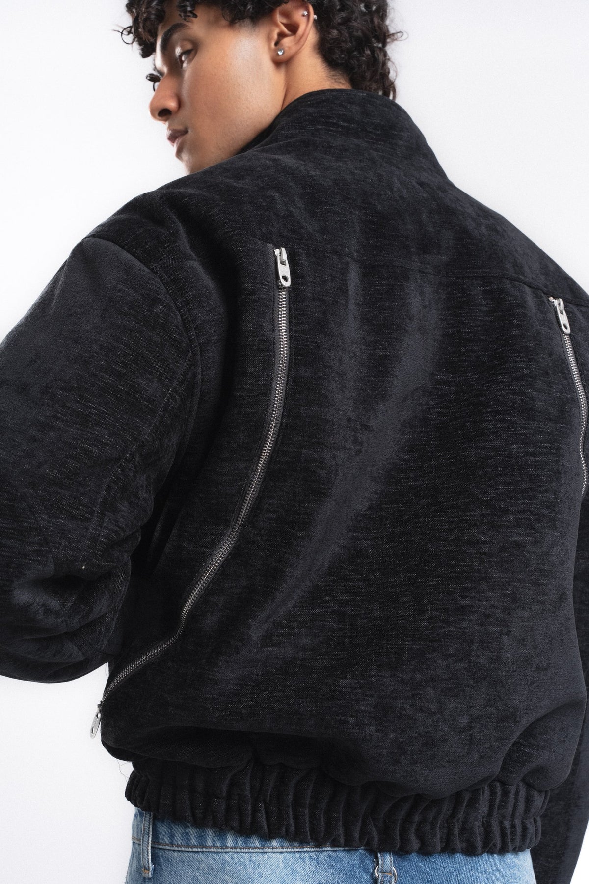 Velour Kadife Mont Siyah ürün görseli 1