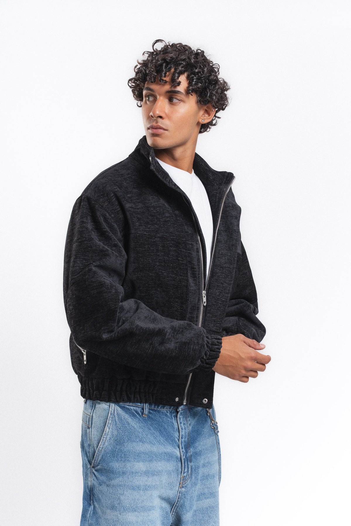 Velour Kadife Mont Siyah ürün görseli 3
