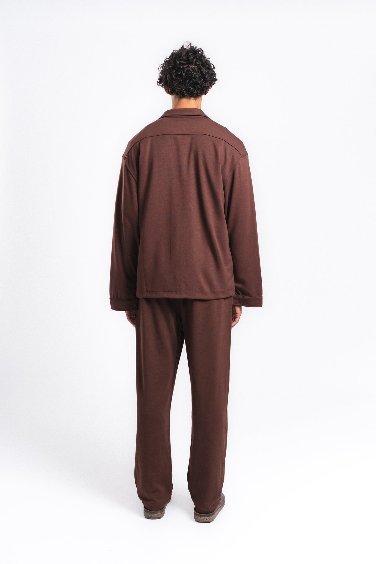 Flow Çift Cep Rahat Kesim Overshirt Gömlek Kahve