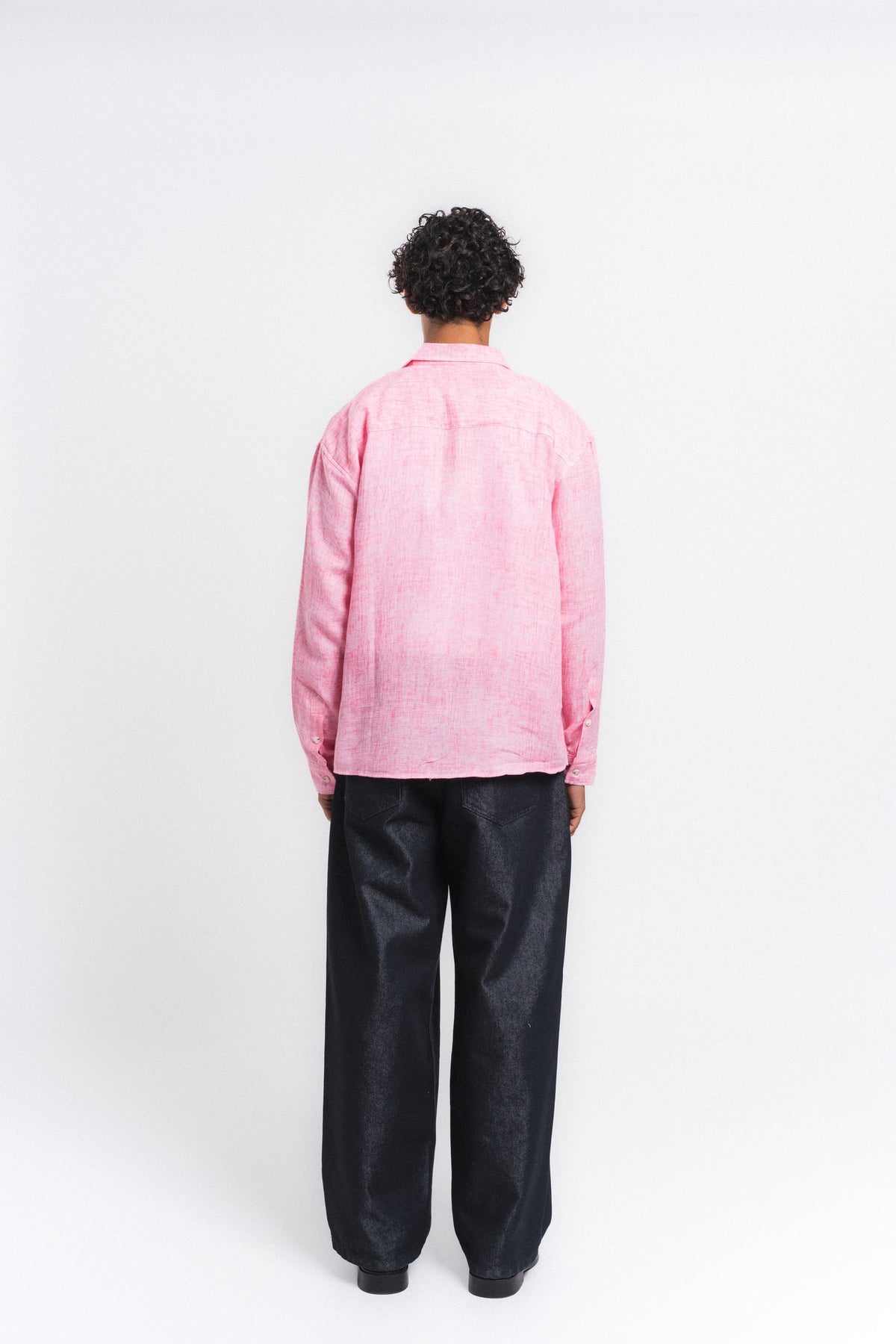 Washed Yıkamalı Müslin Gömlek Pembe ürün görseli 10