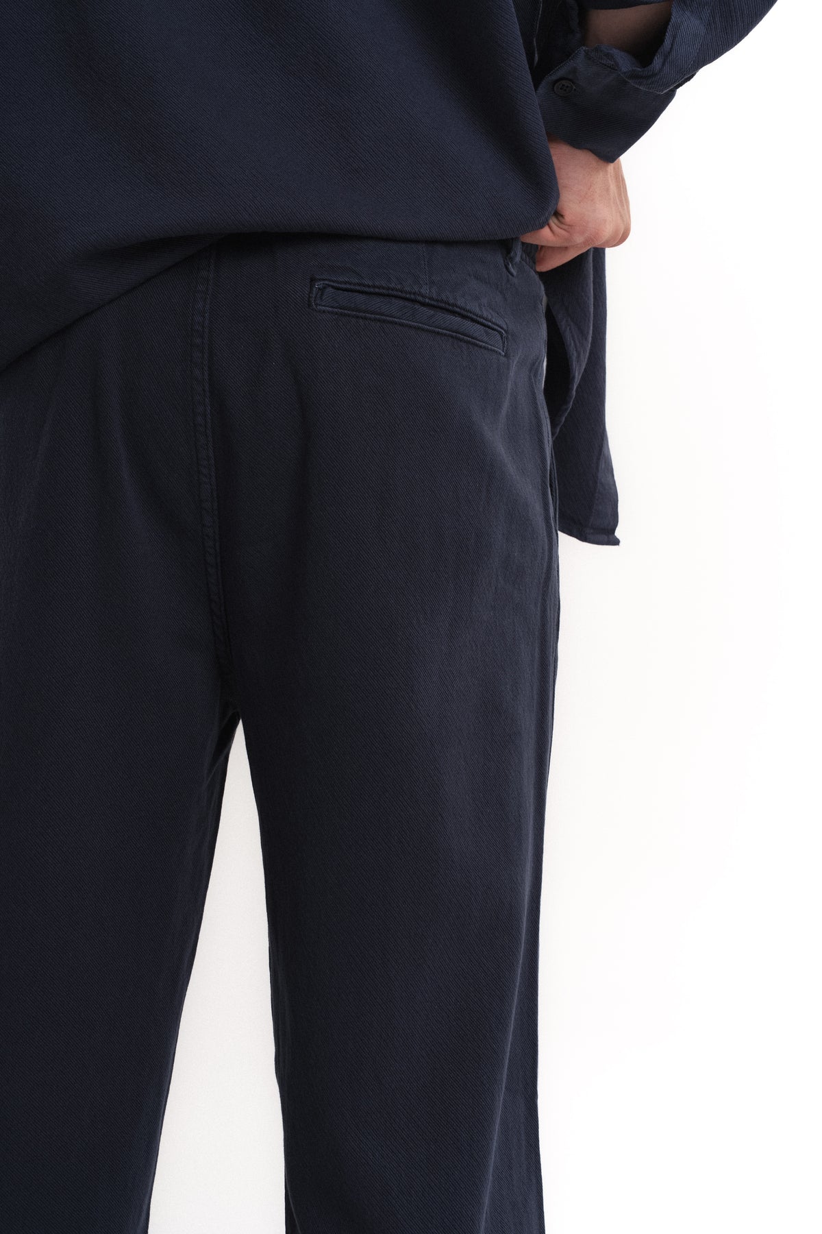 Baggy Gabardin Pantolon Lacivert