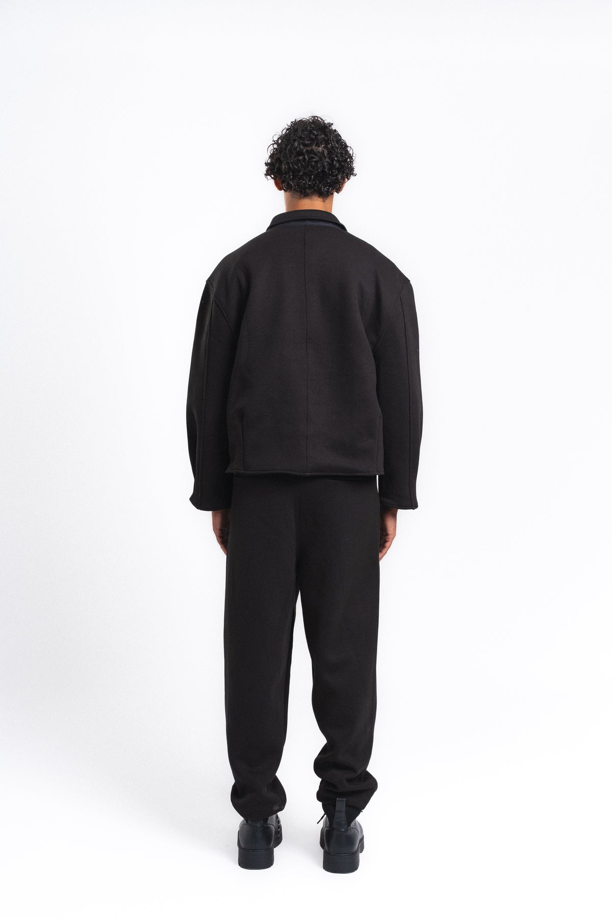 Core Beli Lastikli Pensli Jogger Pantolon Siyah