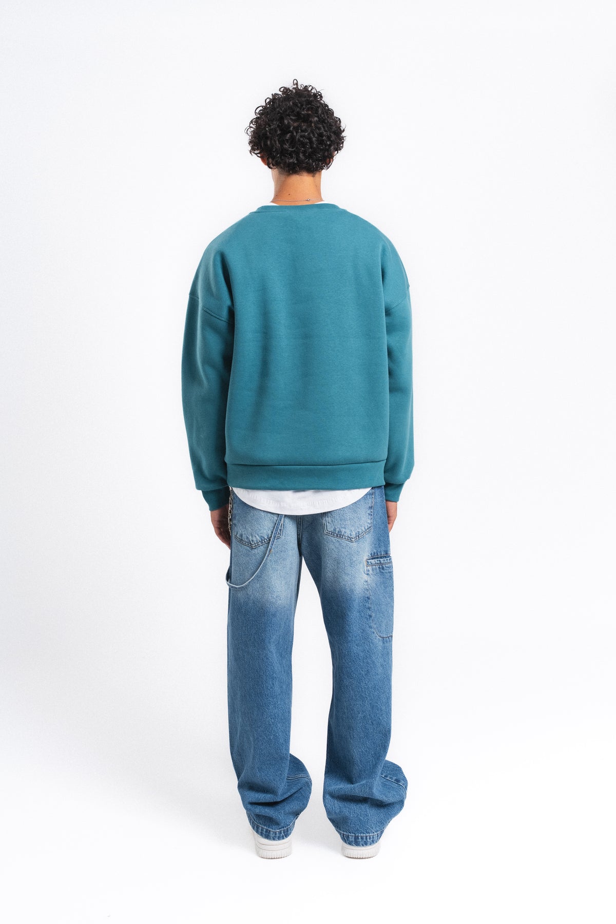Couture Kabartma Logolu Sweatshirt Petrol