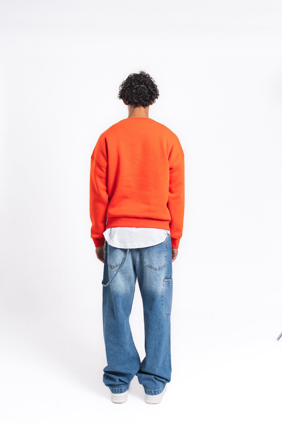 Unstoppable Logo Baskılı Sweatshirt Turuncu