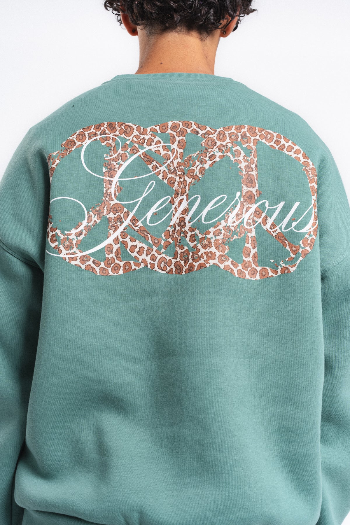 Generous Leopar Grafik Sweatshirt Mint