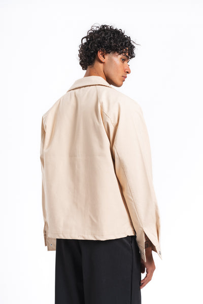 Forma Minimal Gabardin Ceket Ekru