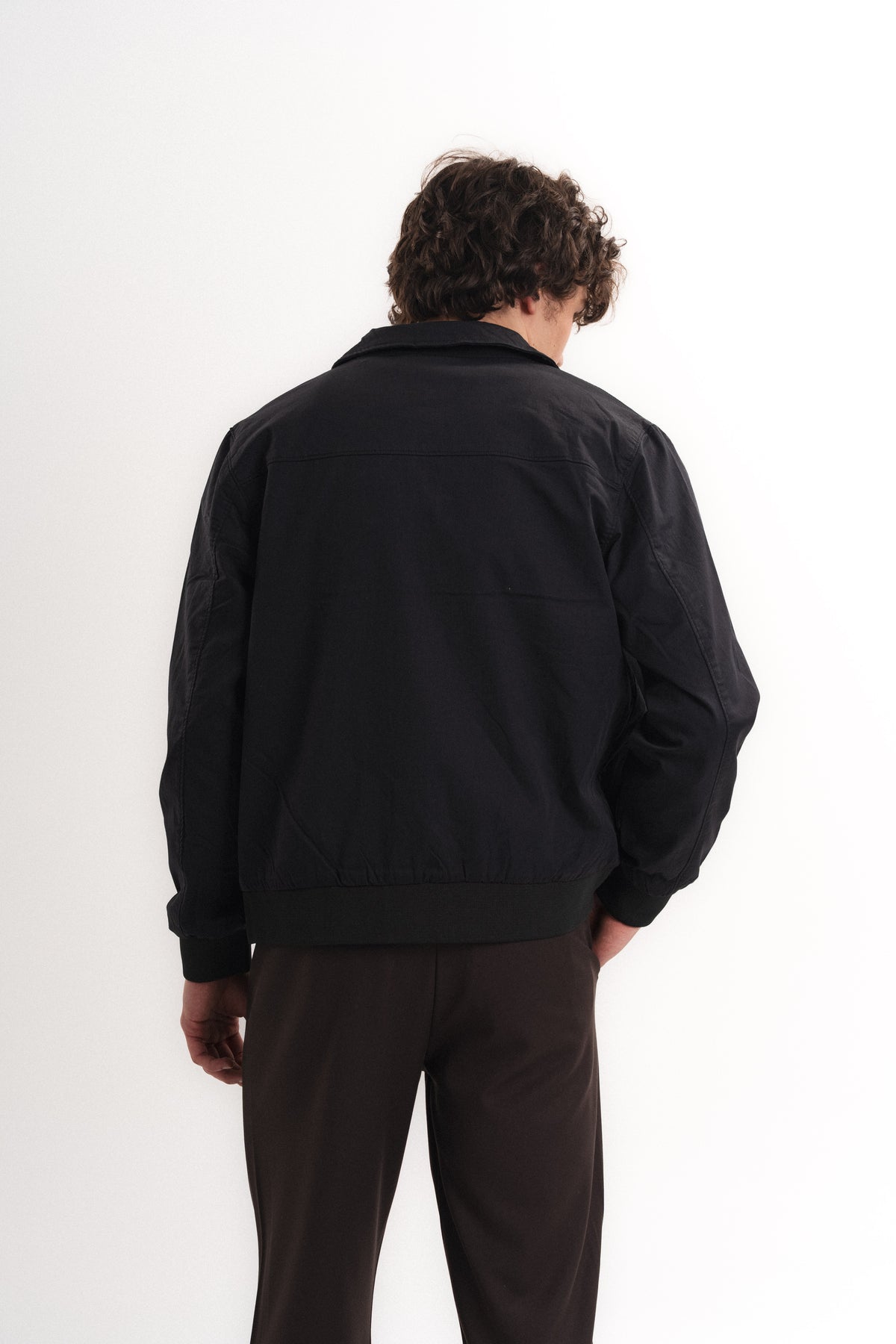 Fermuarlı Oversize Mevsimlik Mont - Lacivert