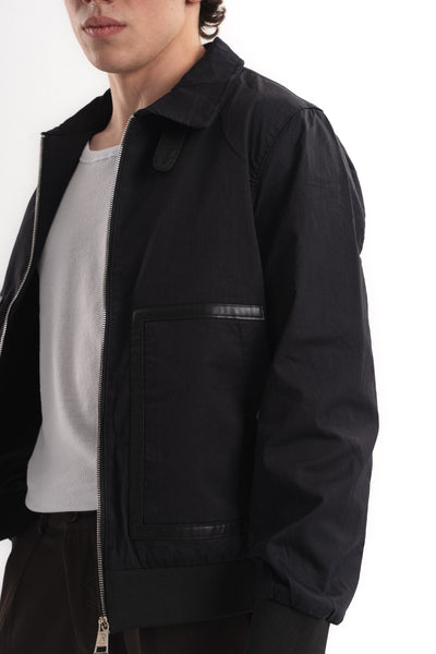 Fermuarlı Oversize Mevsimlik Mont - Lacivert
