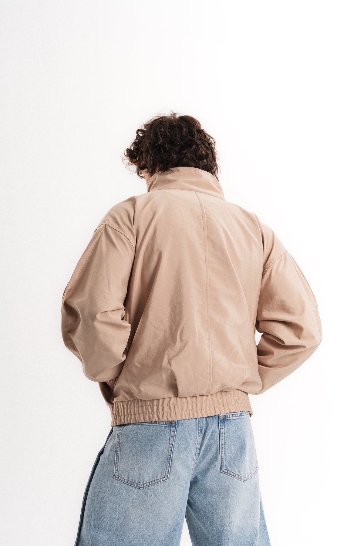 Massimo Oversize Mevsimlik Mont - Bej