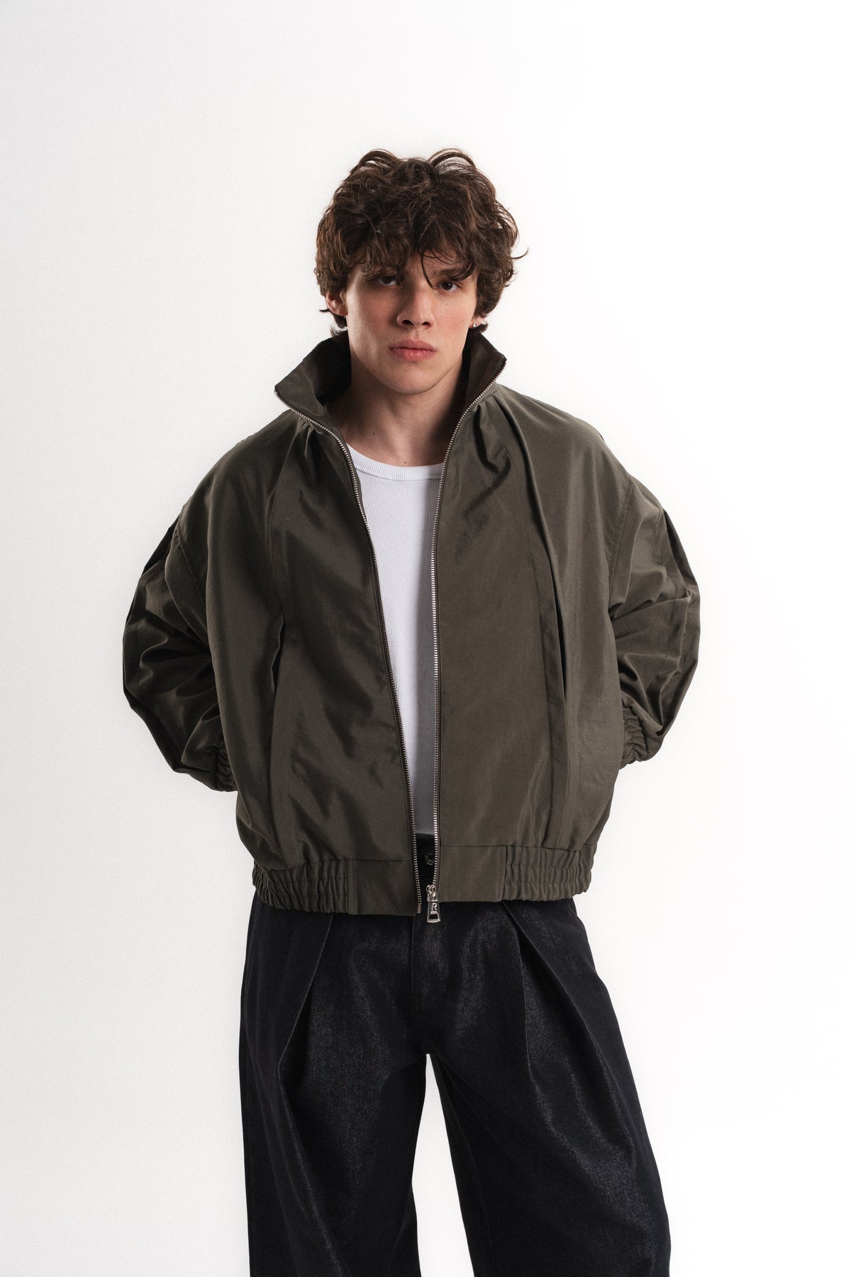 Massimo Oversize Mevsimlik Mont - Haki