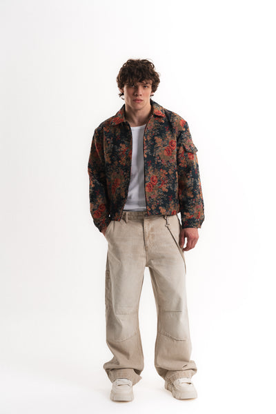 Massimo Oversize Crop Mevsimlik Mont - Çok Renkli