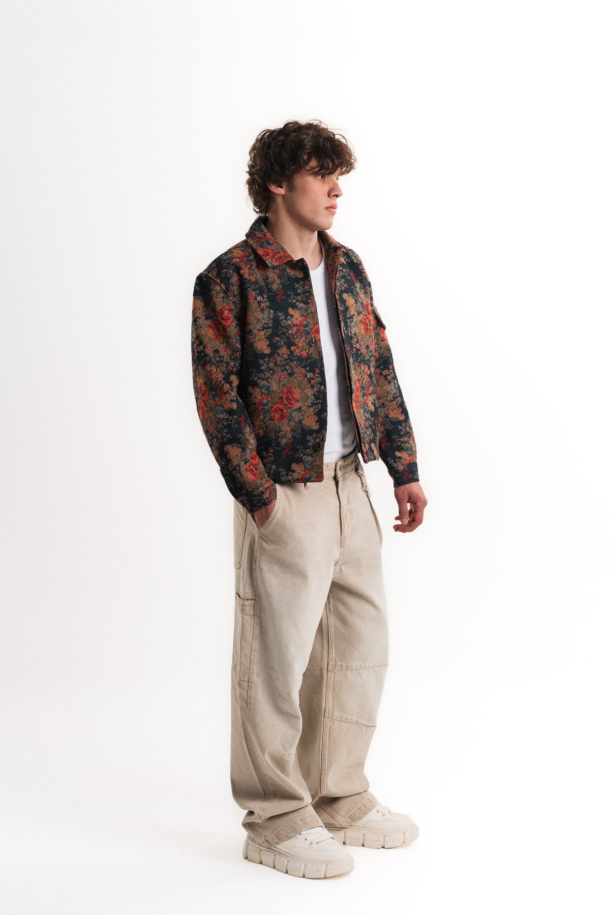 Massimo Oversize Crop Mevsimlik Mont - Çok Renkli