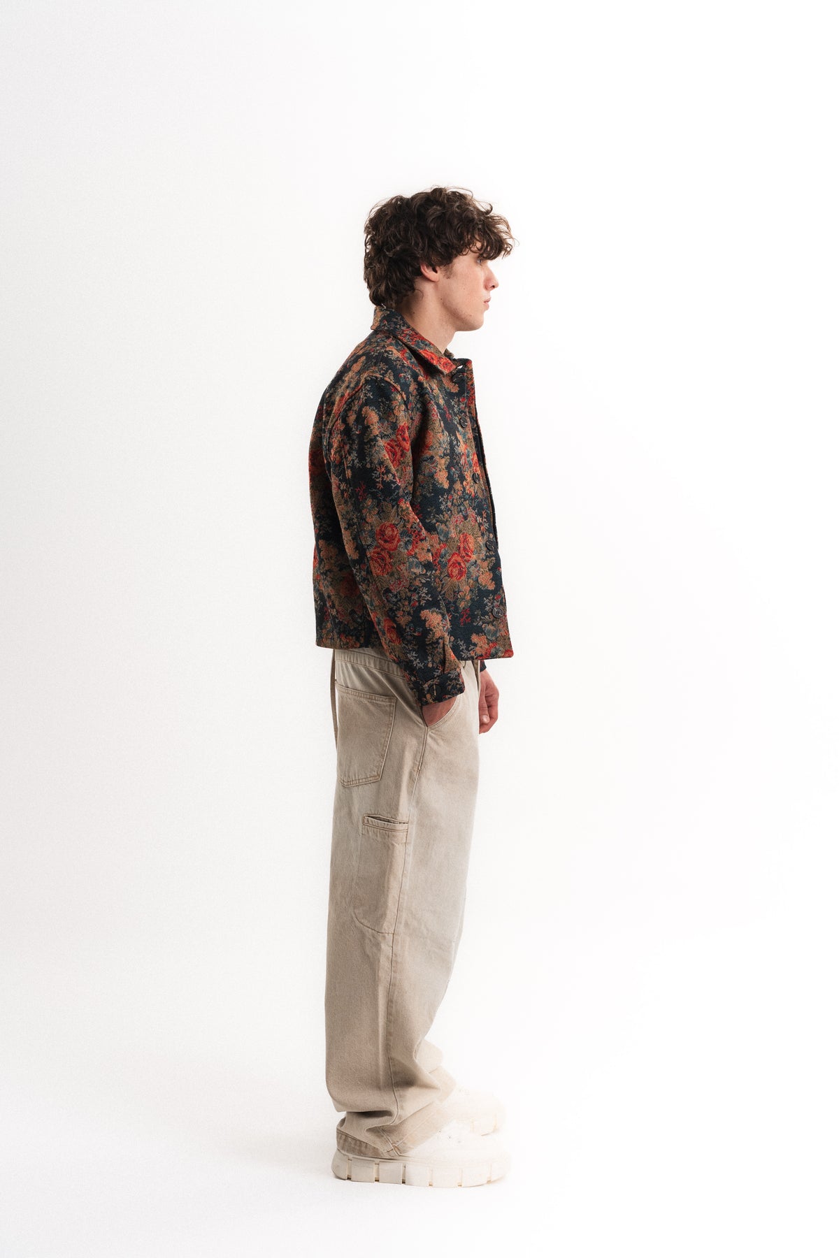 Massimo Oversize Crop Mevsimlik Mont - Çok Renkli