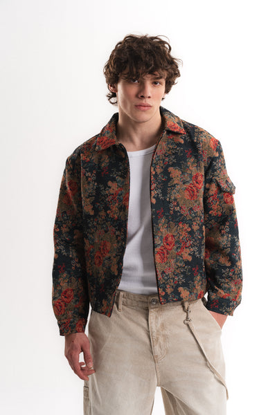 Massimo Oversize Crop Mevsimlik Mont - Çok Renkli