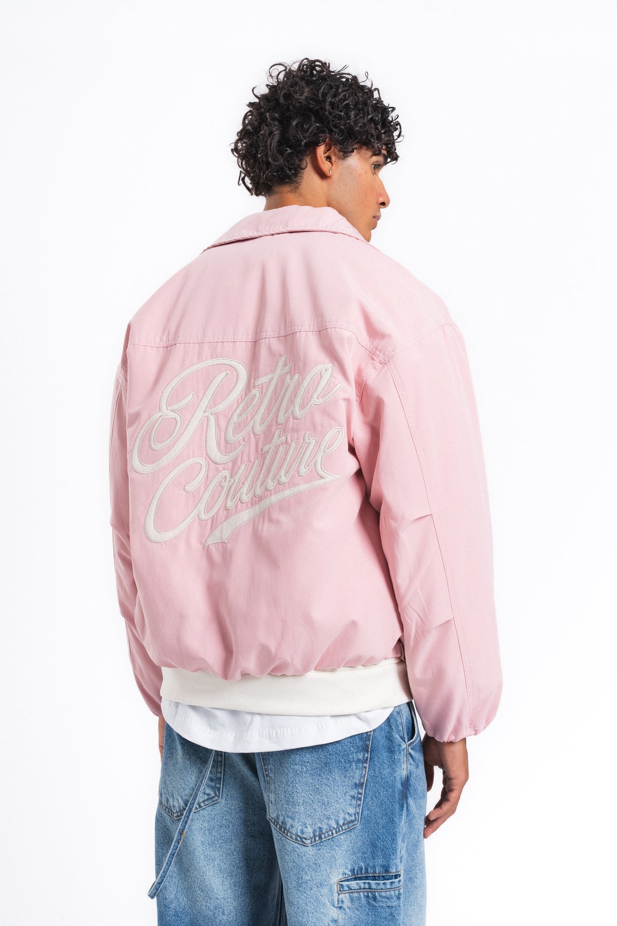 Couture Nakışlı Bomber Ceket Pembe