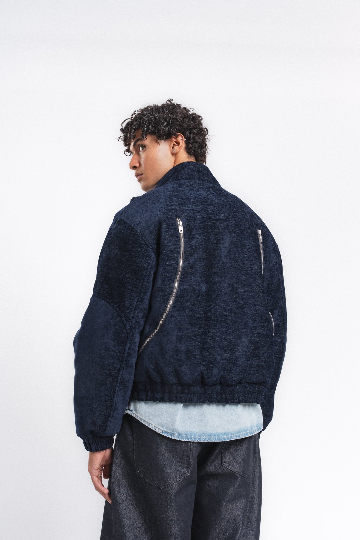 Velour Kadife Mont Lacivert ürün görseli 8