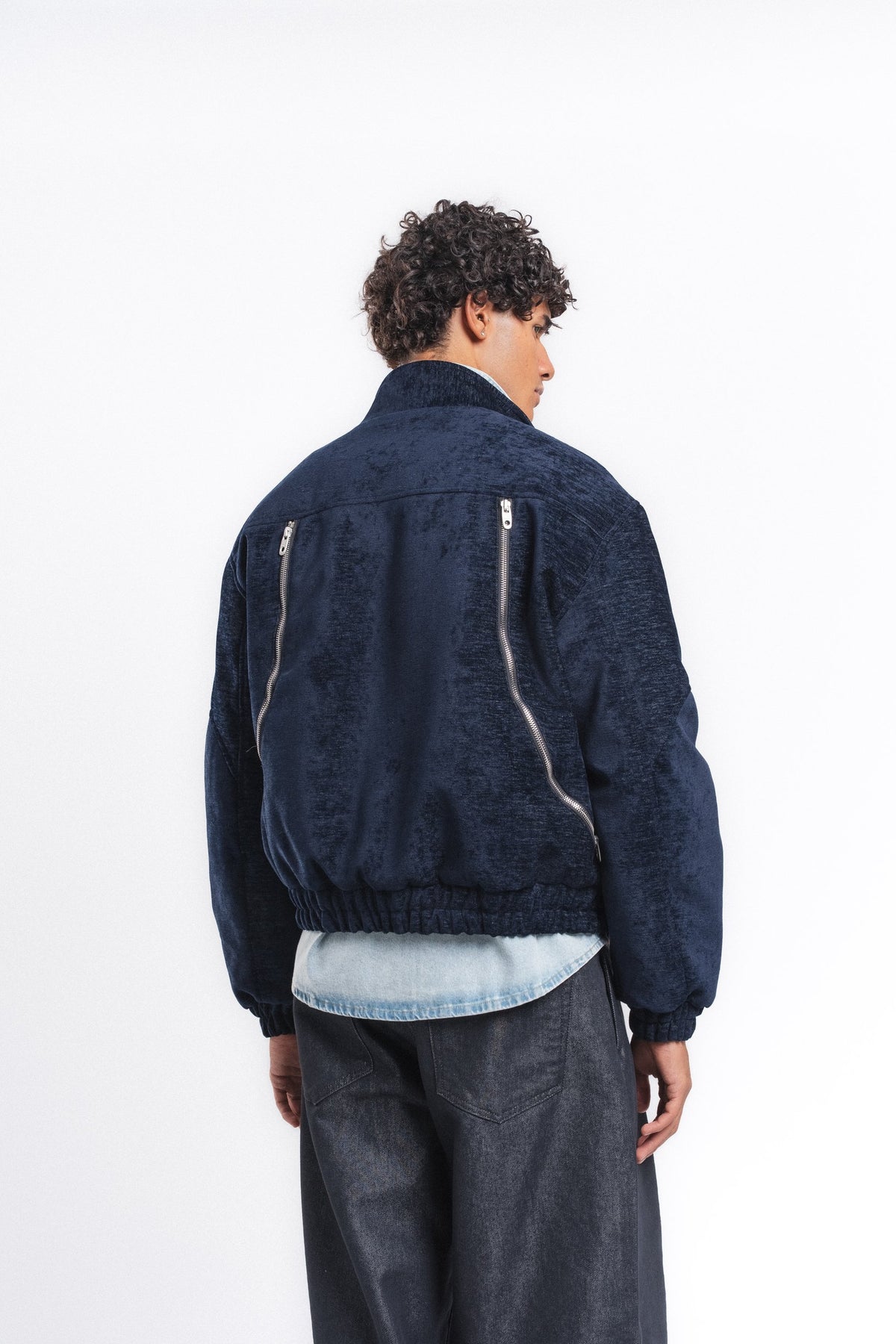 Velour Kadife Mont Lacivert ürün görseli 9