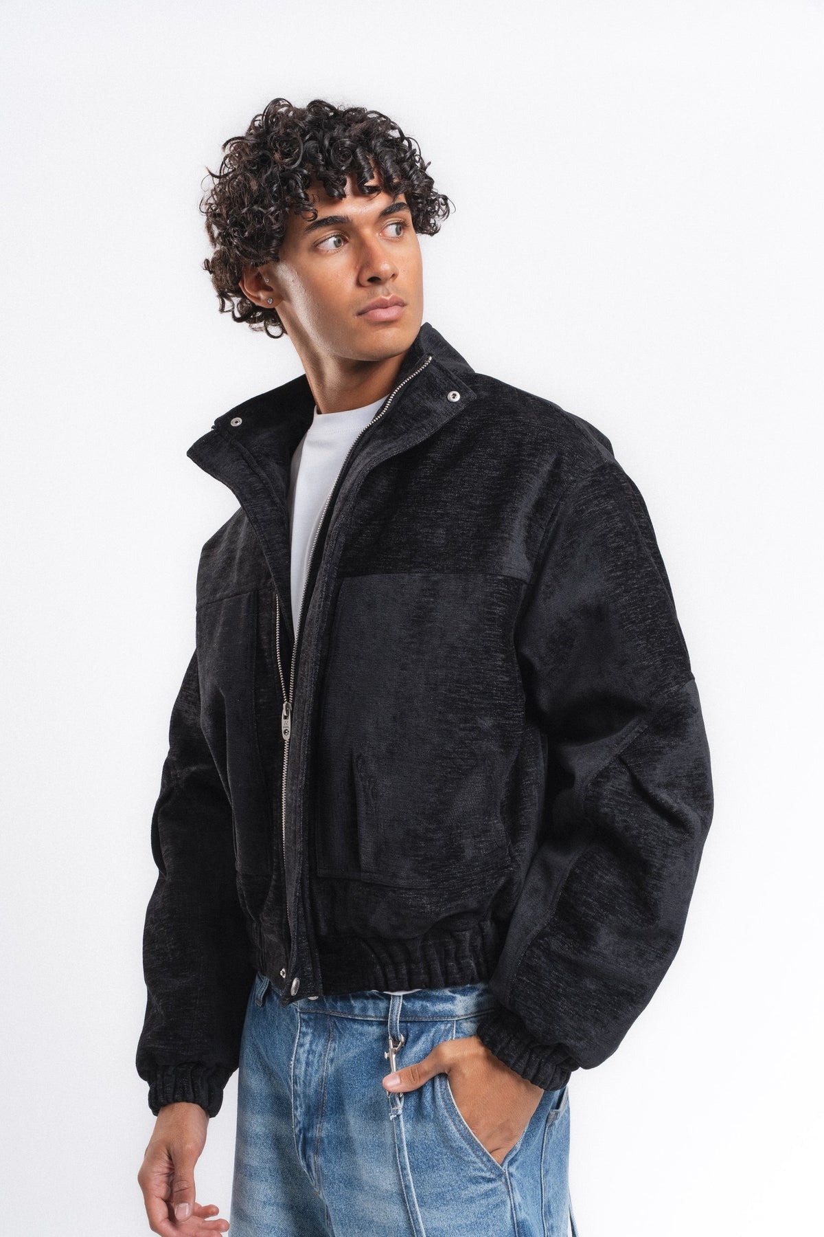 Velour Kadife Mont Siyah ürün görseli 4