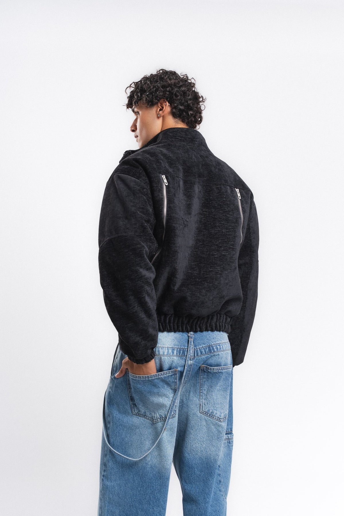 Velour Kadife Mont Siyah ürün görseli 14