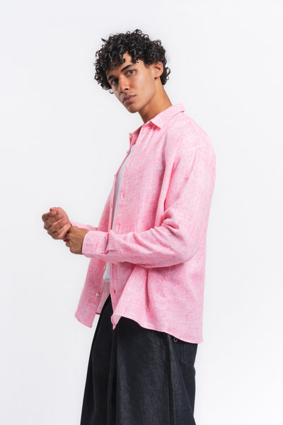 Washed Yıkamalı Müslin Gömlek Pembe ürün görseli 4