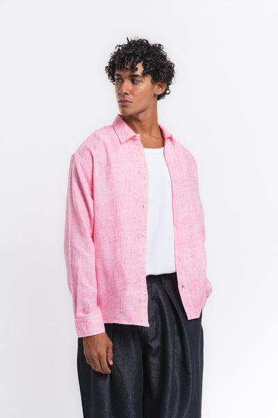 Washed Yıkamalı Müslin Gömlek Pembe ürün görseli 6