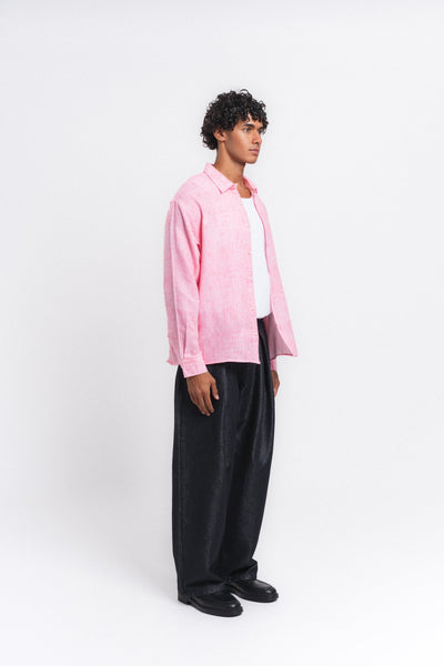 Washed Yıkamalı Müslin Gömlek Pembe ürün görseli 11