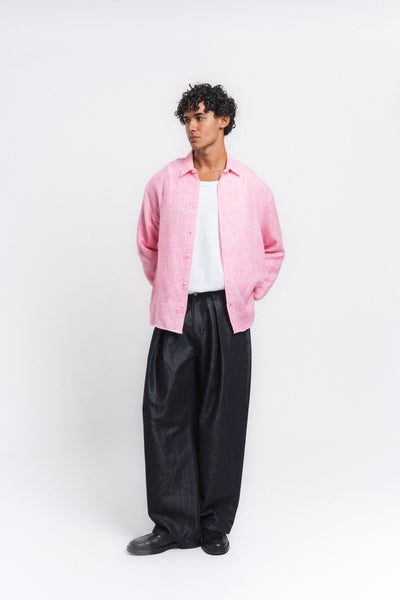 Washed Yıkamalı Müslin Gömlek Pembe ürün görseli 12