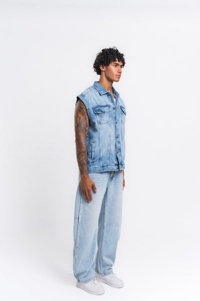 Rogue Kolsuz Denim Yelek Mavi ürün görseli 22