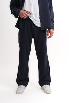 Baggy Gabardin Pantolon Lacivert