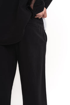 Baggy Gabardin Pantolon Siyah