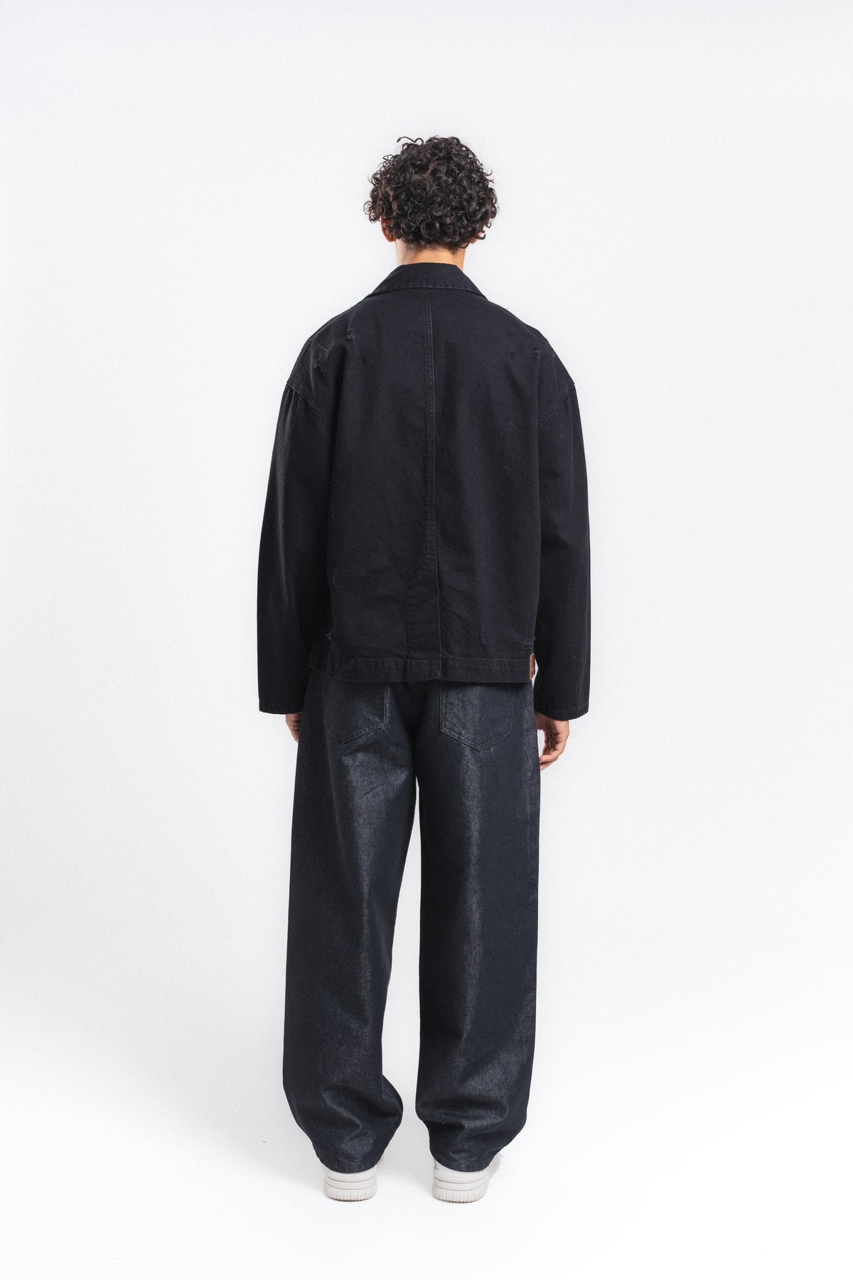 Studio Oversize Denim Blazer Ceket Siyah ürün görseli 4