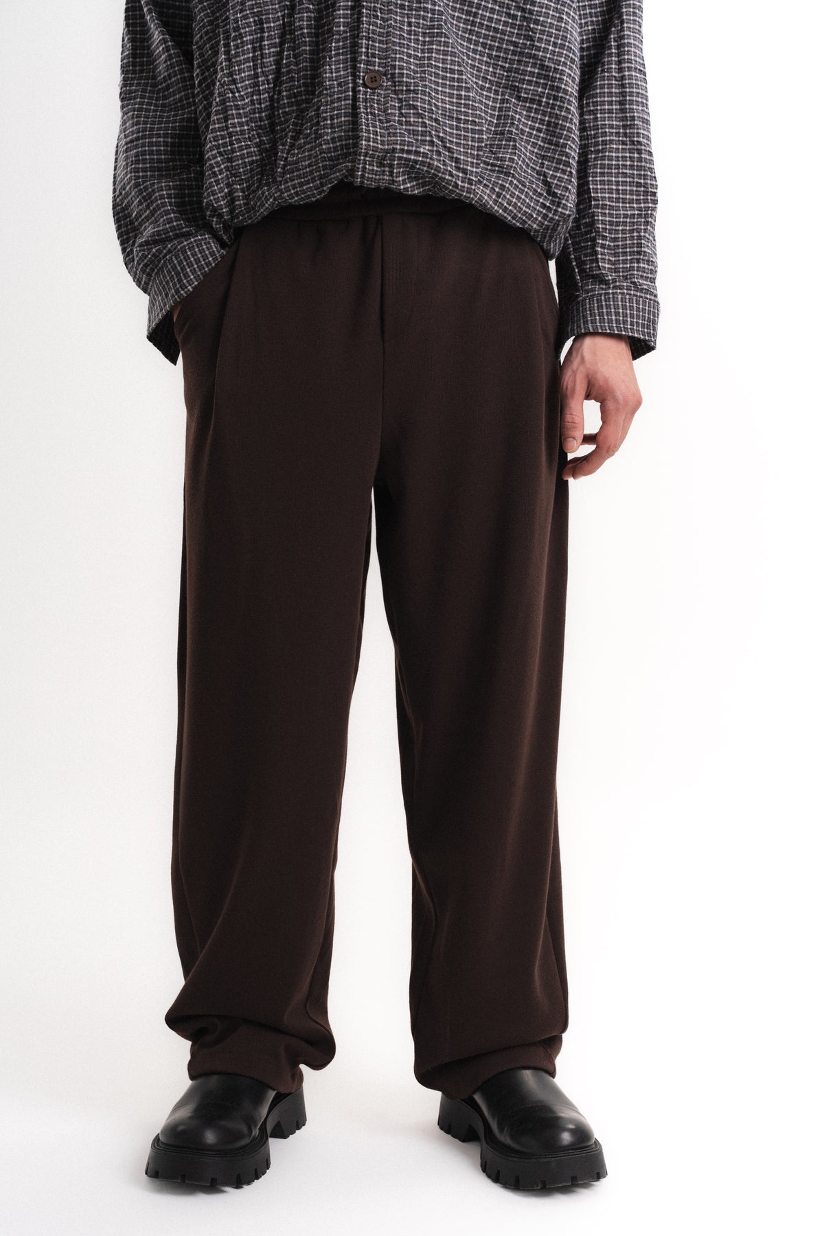 Carly Gipeli Baggy Pantolon - Kahverengi