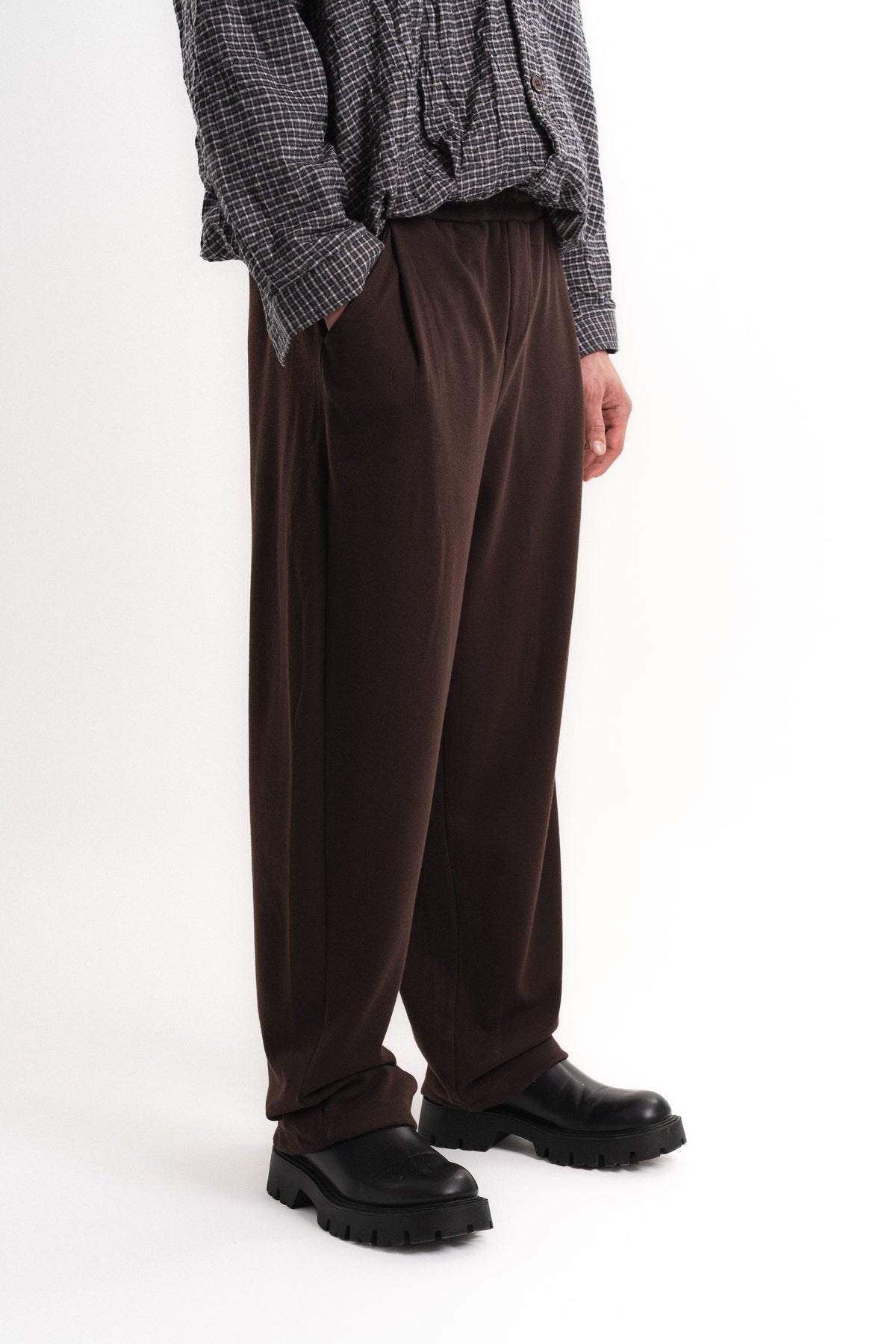 Carly Gipeli Baggy Pantolon - Kahverengi