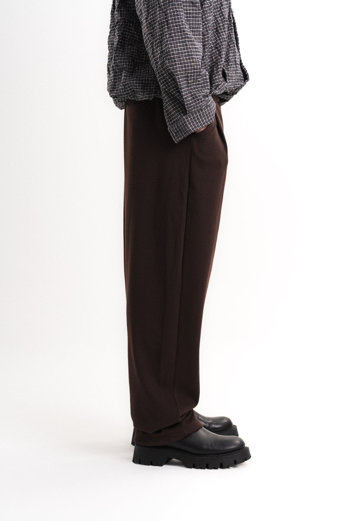 Carly Gipeli Baggy Pantolon - Kahverengi