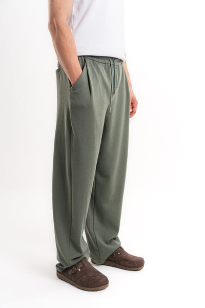Carly Gipeli Baggy Pantolon - Yeşil