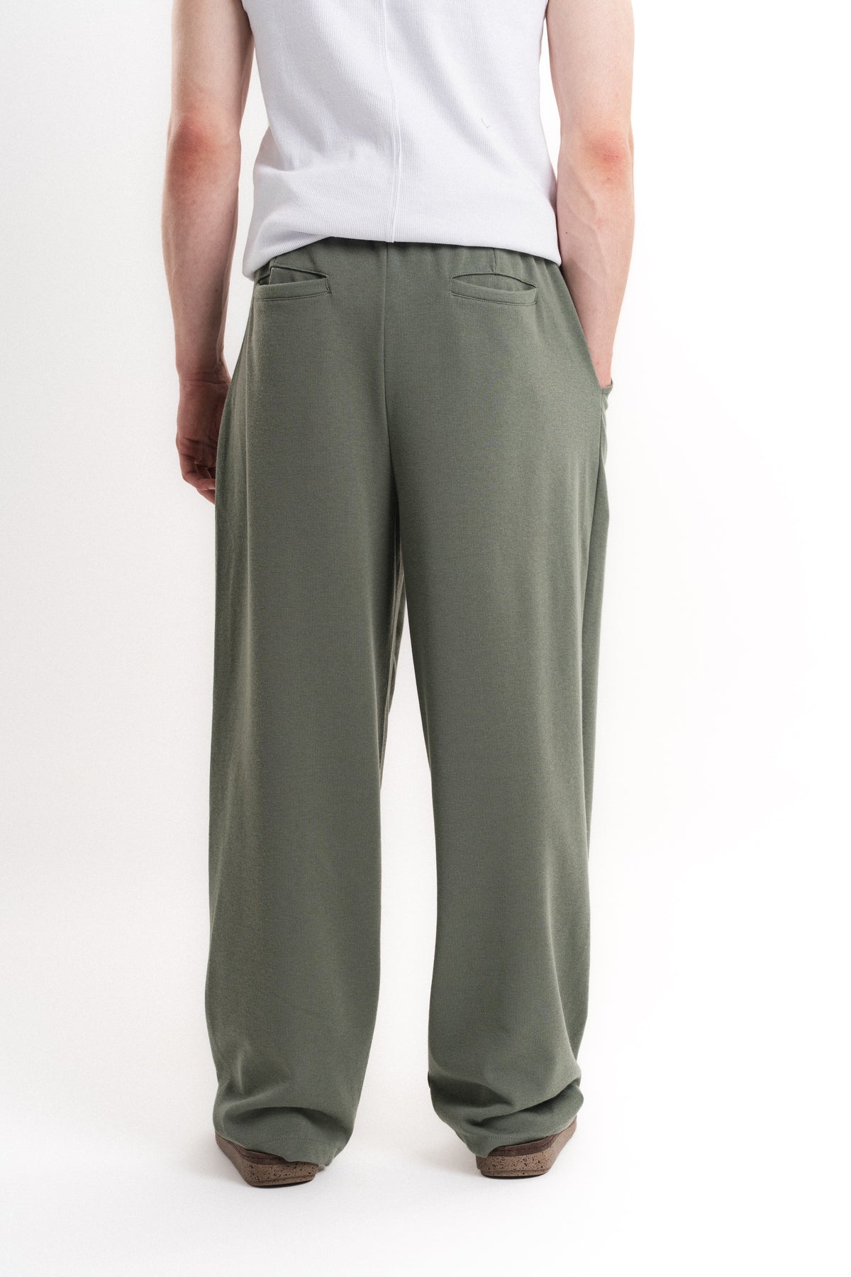 Carly Gipeli Baggy Pantolon - Yeşil