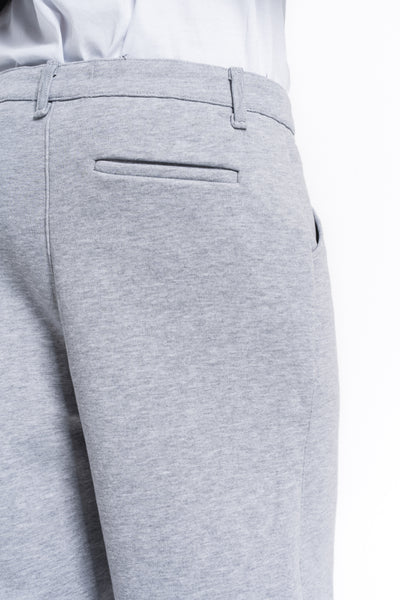 Core Beli Lastikli Pensli Jogger Pantolon Açık Gri