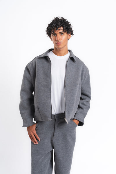 Core Fermuarlı Minimal Sweat Ceket Antrasit