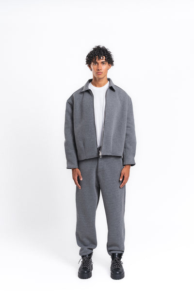 Core Fermuarlı Minimal Sweat Ceket Antrasit