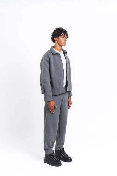 Core Fermuarlı Minimal Sweat Ceket Antrasit