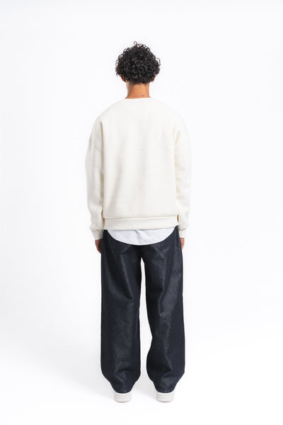 Couture Kabartma Logolu Sweatshirt Ekru