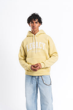 Legacy Baskılı Kapüşonlu Sweatshirt Sarı