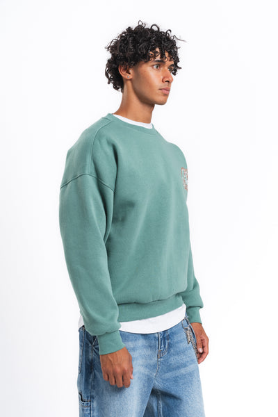 Generous Leopar Grafik Sweatshirt Mint