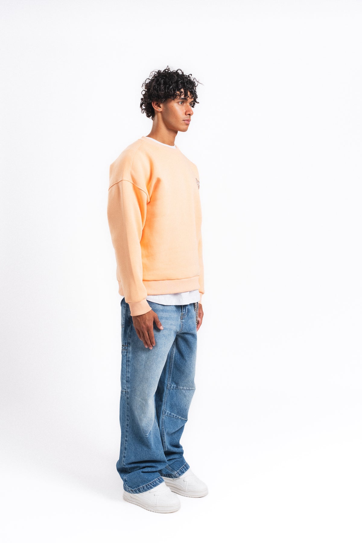Generous Leopar Grafik Sweatshirt Somon
