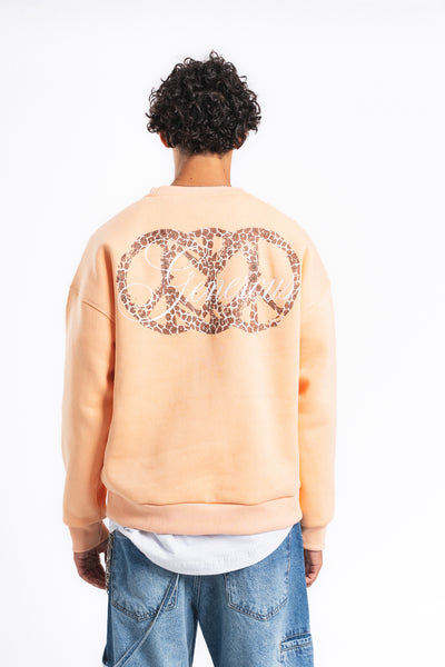 Generous Leopar Grafik Sweatshirt Somon