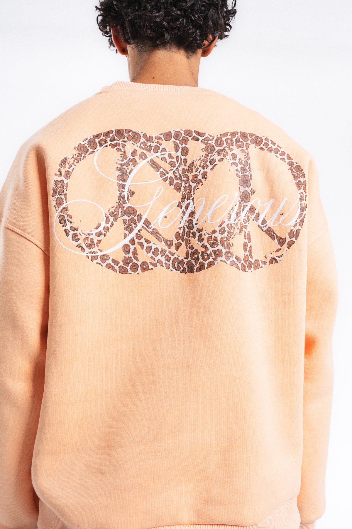 Generous Leopar Grafik Sweatshirt Somon